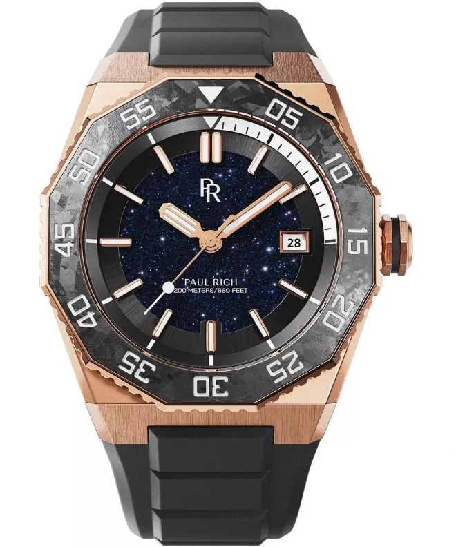 Reloj para hombres Paul Rich Aquacarbon Pro Sunset Gold Aventurine 766236337401