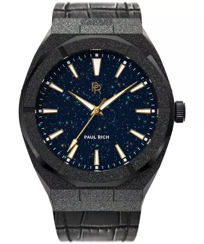 Reloj para hombres PAUL RICH Frosted Star Dust Black Leather 42 659436593701