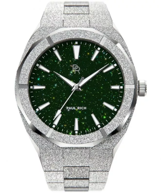 Reloj para hombres PAUL RICH Frosted Star Dust Green Silver 655469192355