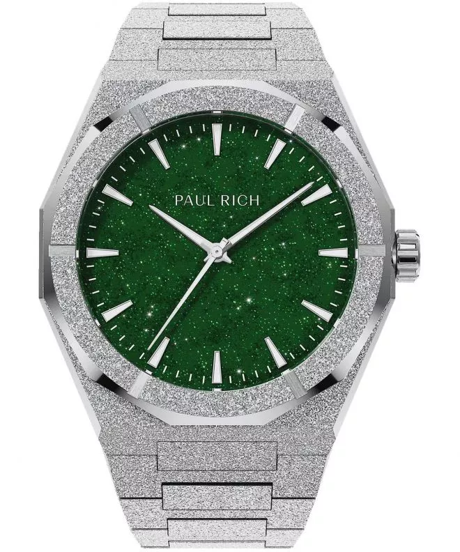 Reloj para hombres PAUL RICH Frosted Star Dust II Silver Green 766236337067