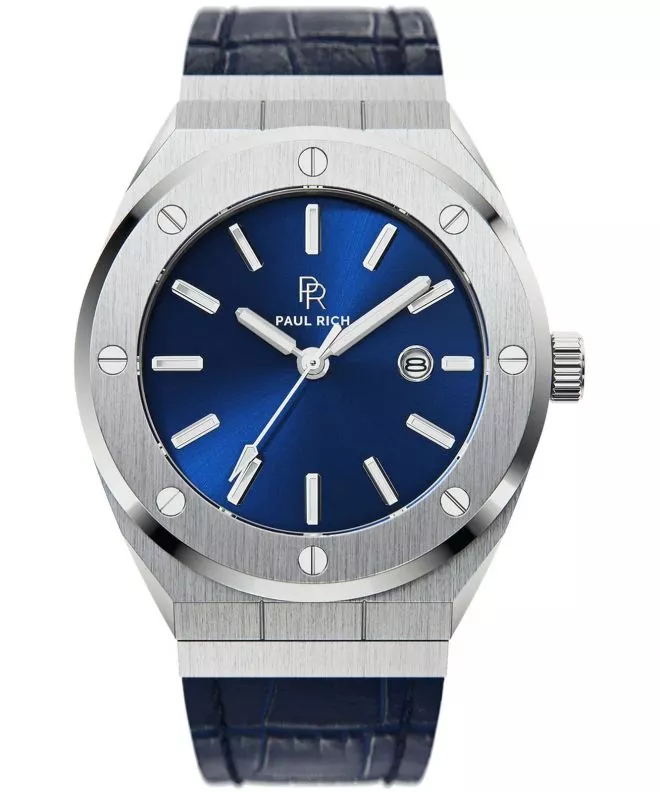 Reloj para hombres PAUL RICH Signature Baron's Blue Leather 42 697521761741