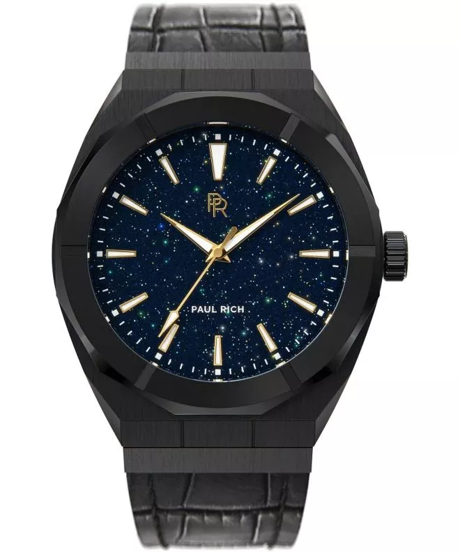 Reloj para hombres PAUL RICH Star Dust Black Leather 42 764227092773