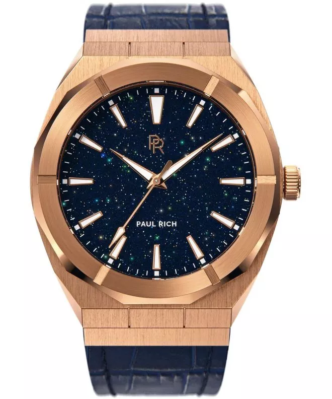 Reloj para hombres PAUL RICH Star Dust Rose Gold Leather 45 762530036446