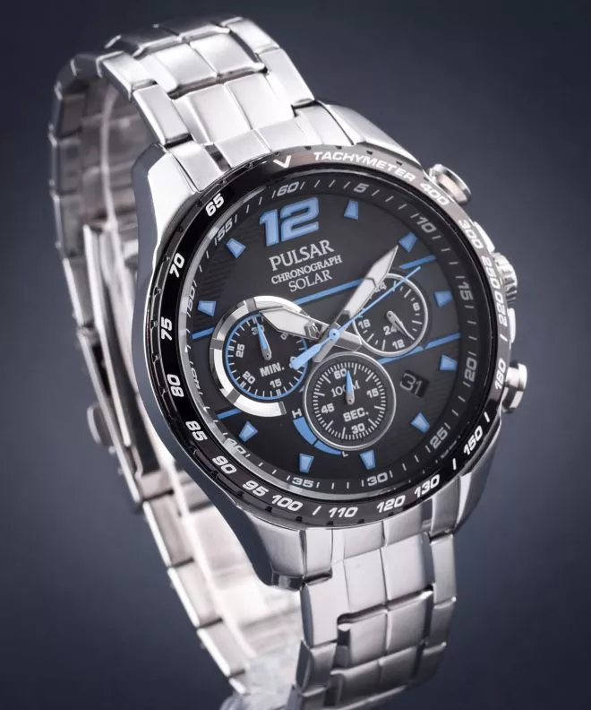 Reloj para hombres Pulsar Accelerator Solar Chronograph PZ5031X1