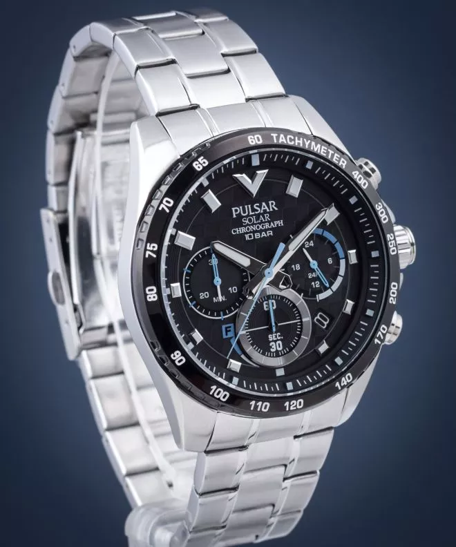 Reloj para hombres Pulsar Rajd Solar Chronograph PZ5105X1