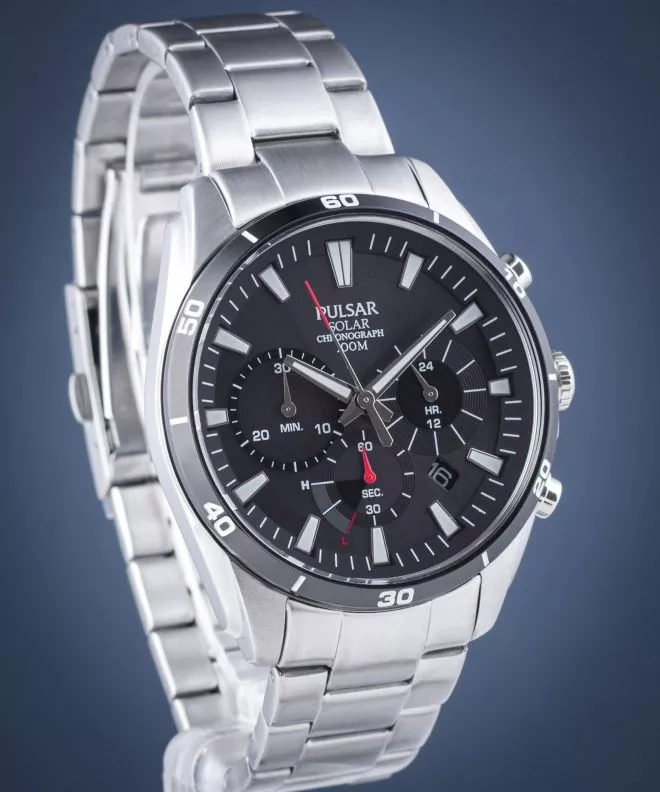 Reloj para hombres Pulsar Solar Chronograph PZ5059X1