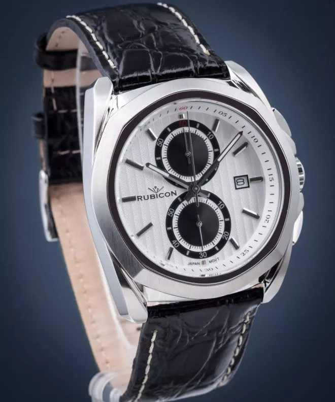 Reloj para hombres Rubicon Chronograph Outlet RNCC39SISB-outlet