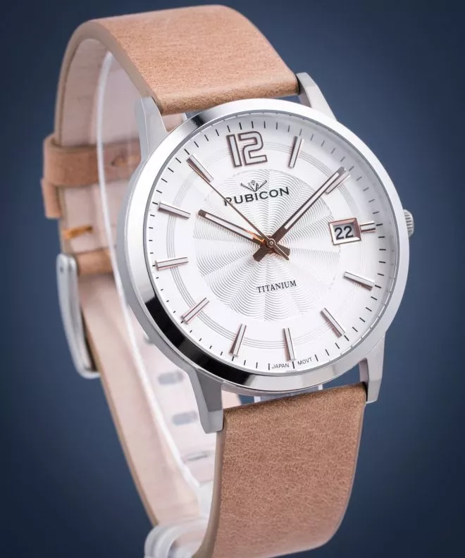 Reloj para hombres Rubicon Titanium RNCE21DMSZ03BX