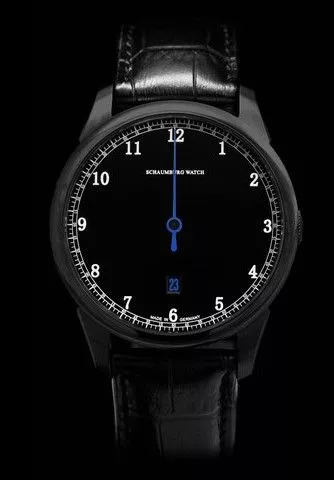 Reloj para hombres Schaumburg Gnomonic Black & White Blue Automatic SCH-GNWBB