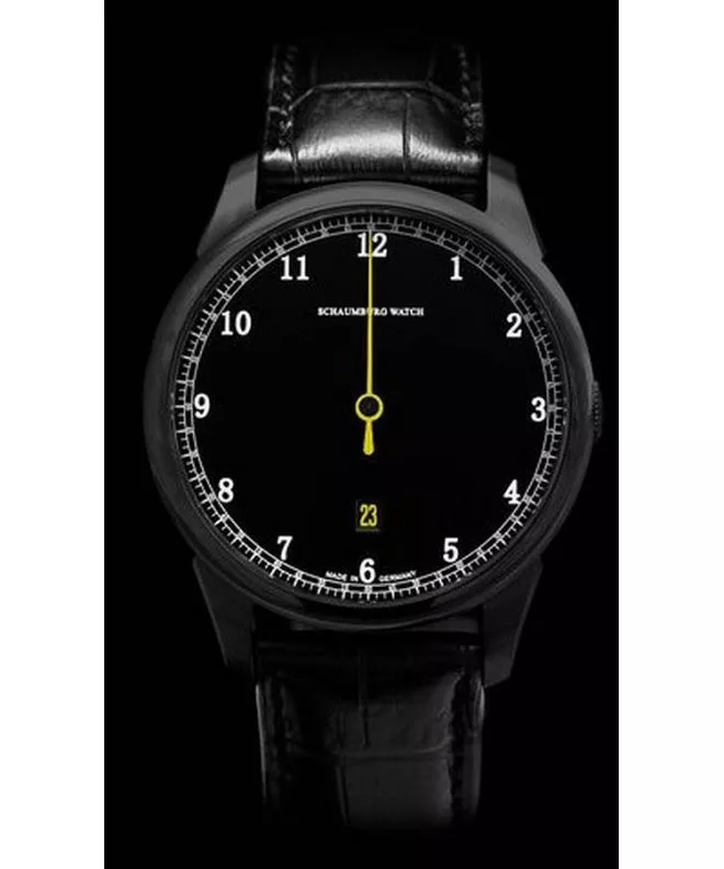 Reloj para hombres Schaumburg Gnomonic Black & White Yellow Automatic SCH-GNBWY