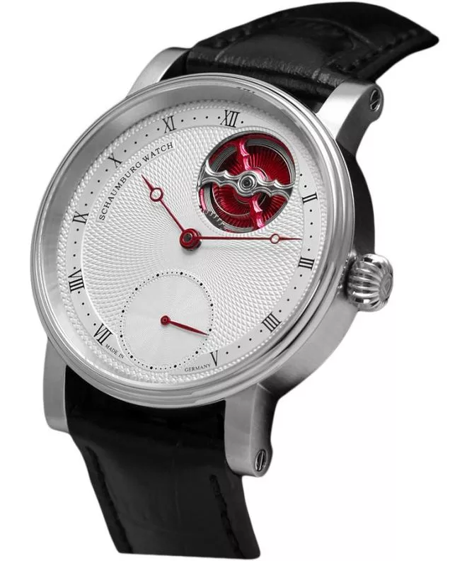 Reloj para hombres Schaumburg Unikatorium Classic II Red Open Heart SCH-UNC2R