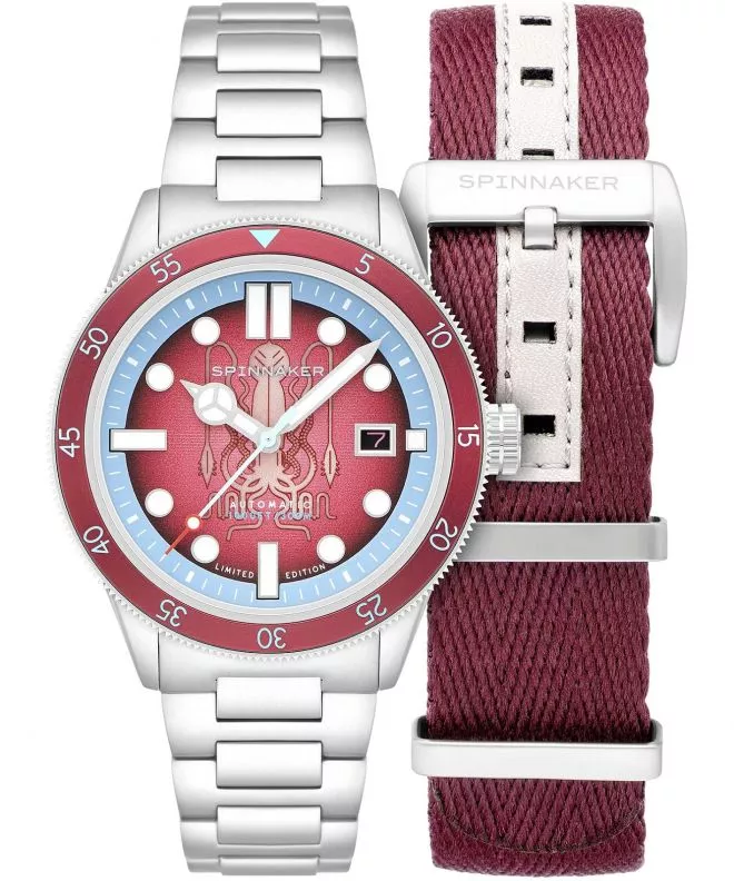 Reloj para hombres Spinnaker Cahill 300 Calamar Red MSC Limited Edition SET SP-5125-11