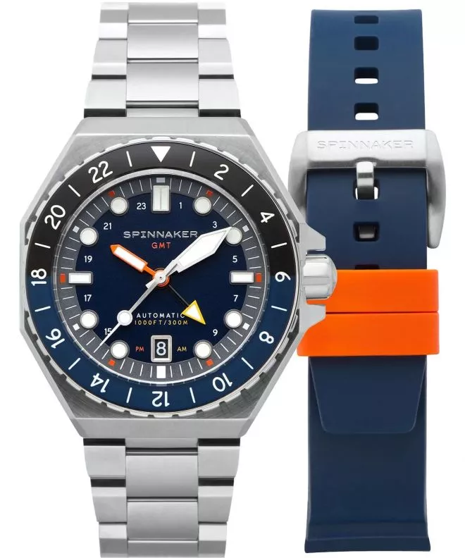 Reloj para hombres Spinnaker Dumas GMT Automatic Navy Black Limited Edition SP-5119-22