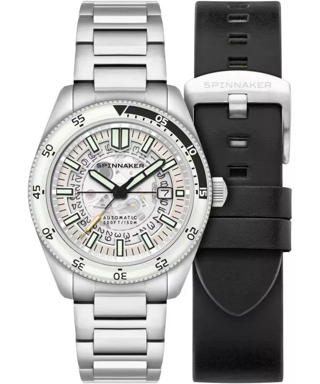 Reloj para hombres Spinnaker Fleuss Skeleton Automatic Severn Edition SET Brilliant White SP-5118-33