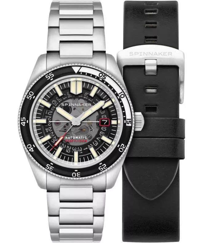Reloj para hombres Spinnaker Fleuss Skeleton Automatic Severn Edition SET Wet Suit Black SP-5118-11