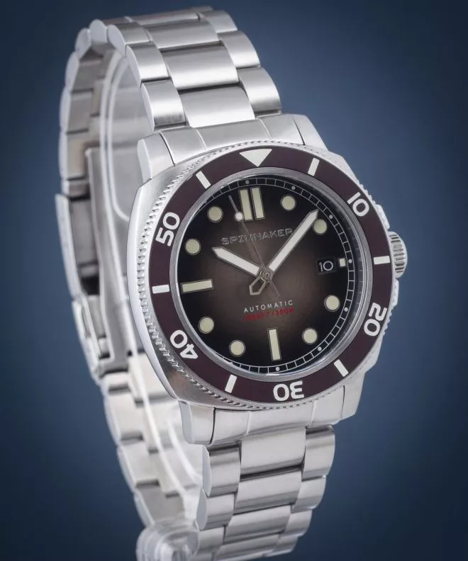 Reloj para hombres Spinnaker Hull Diver Automatic Harvest Brown SP-5088-44