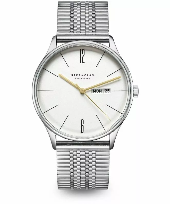 Reloj para hombres Sternglas Berlin Metro Silver S01-BE10-ME08