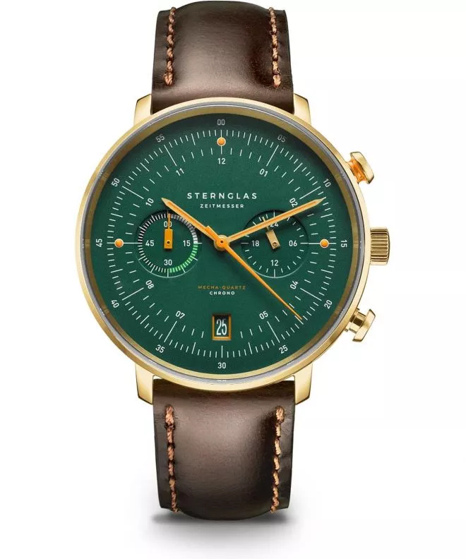 Reloj para hombres Sternglas Hamburg Ed Vintage Chronograph S01-HCV22-BR01