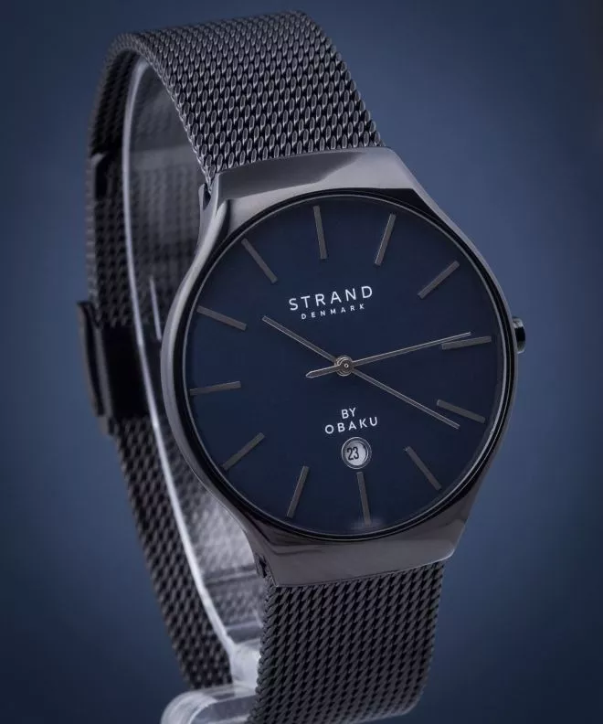 Reloj para hombres Strand by Obaku Caspian S701GDBLMB