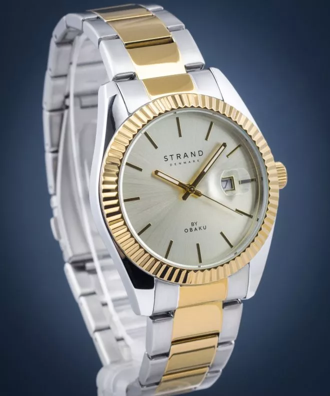 Reloj para hombres Strand by Obaku Wellington S721GDFGSF-DS