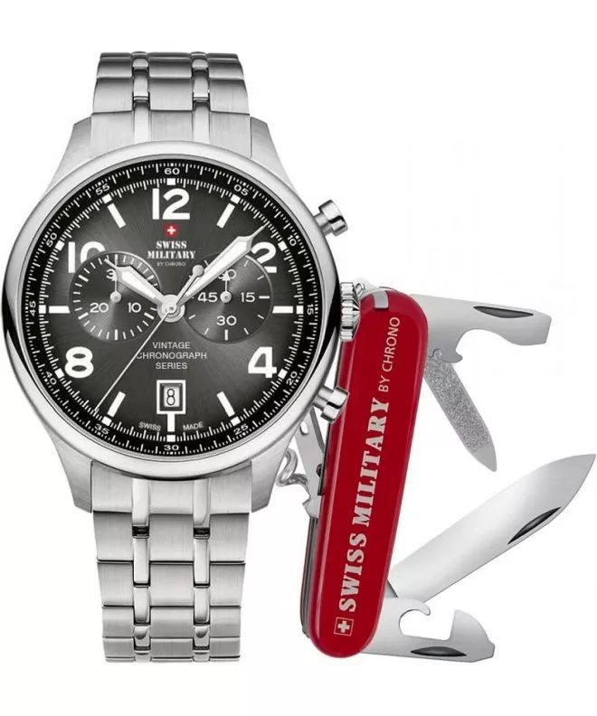 Reloj para hombres Swiss Military by Chrono Vintage Chronograph SET SM30192.01