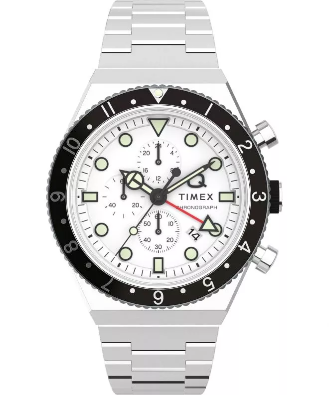 Reloj para hombres Timex Q Three Time Zone Chronograph TW2V69900