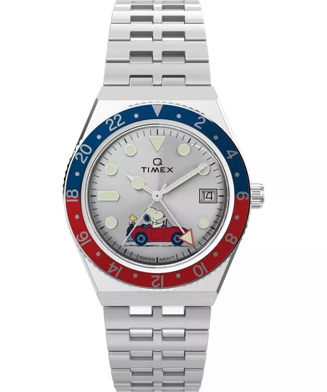 Reloj para hombres Timex X Peanuts® Q Timex® GMT TW2W83300