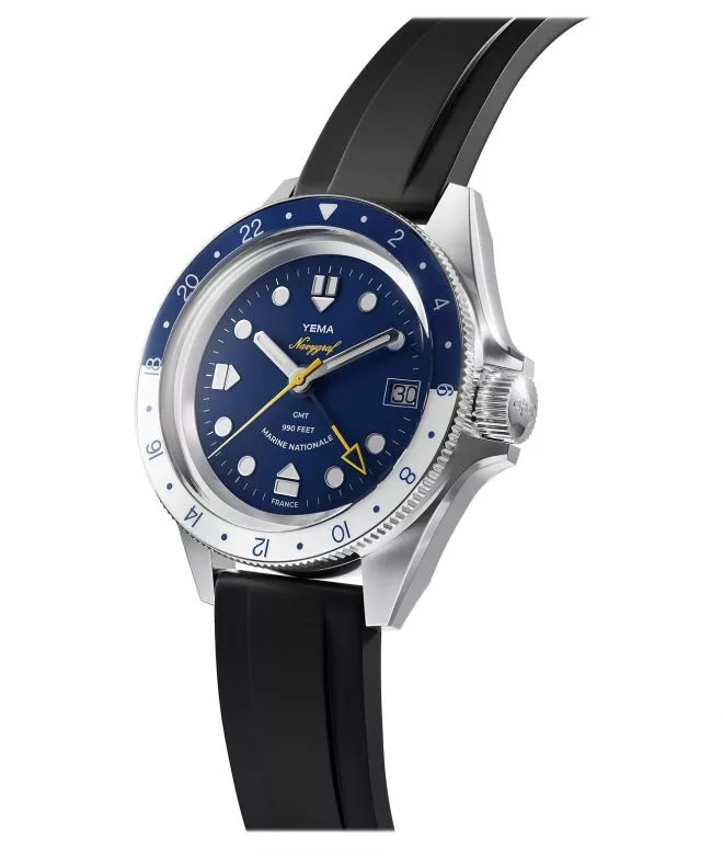 Reloj para hombres Yema Navygraf Marine Nationale Automatic GMT YNAV23MN-GRBS (YNAV23MN-ARBS)