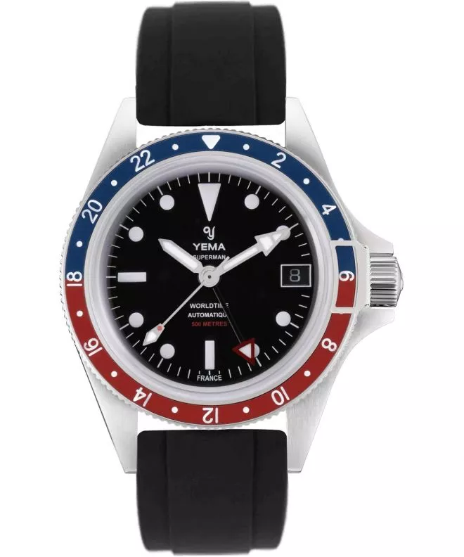 Reloj para hombres Yema Superman 500 GMT Pepsi YGMT22B41-ARBS