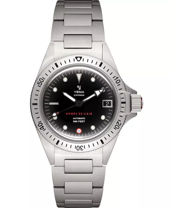 Reloj para hombres Yema Superman French Air Force Steel Limited Edition YAA41-AMS