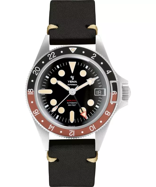 Reloj para hombres Yema Superman Worldtime YGMT21B41-CAS