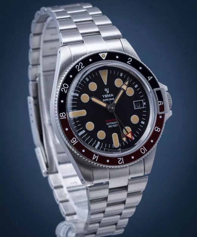 Reloj para hombres Yema Superman Worldtime YGMT21B41-CMS