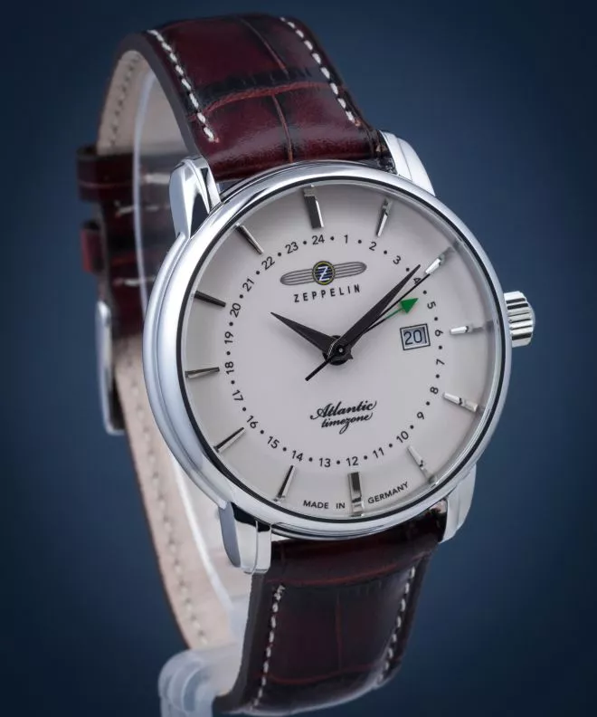 Reloj para hombres Zeppelin Atlantic Timezone 8442-5