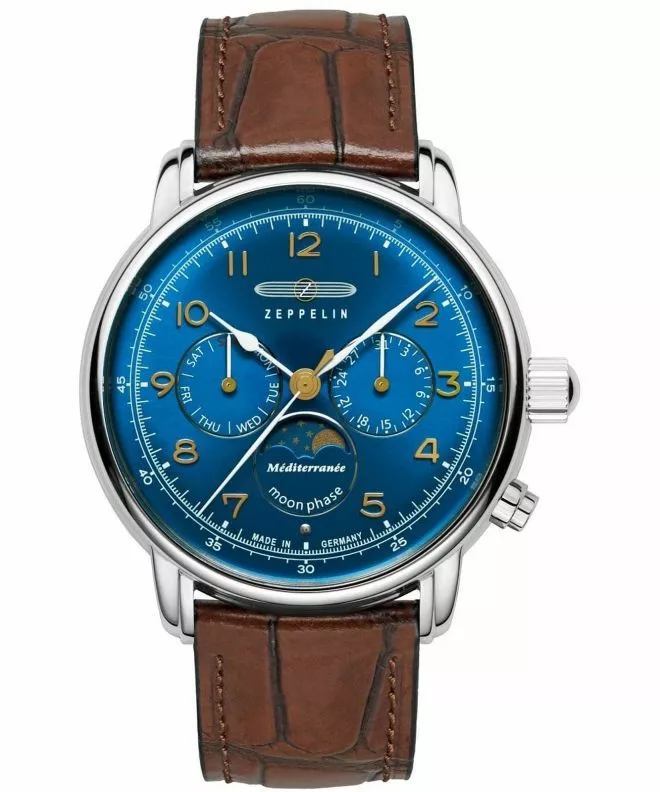 Reloj para hombres Zeppelin Mediterranee Moonphase 9636-3