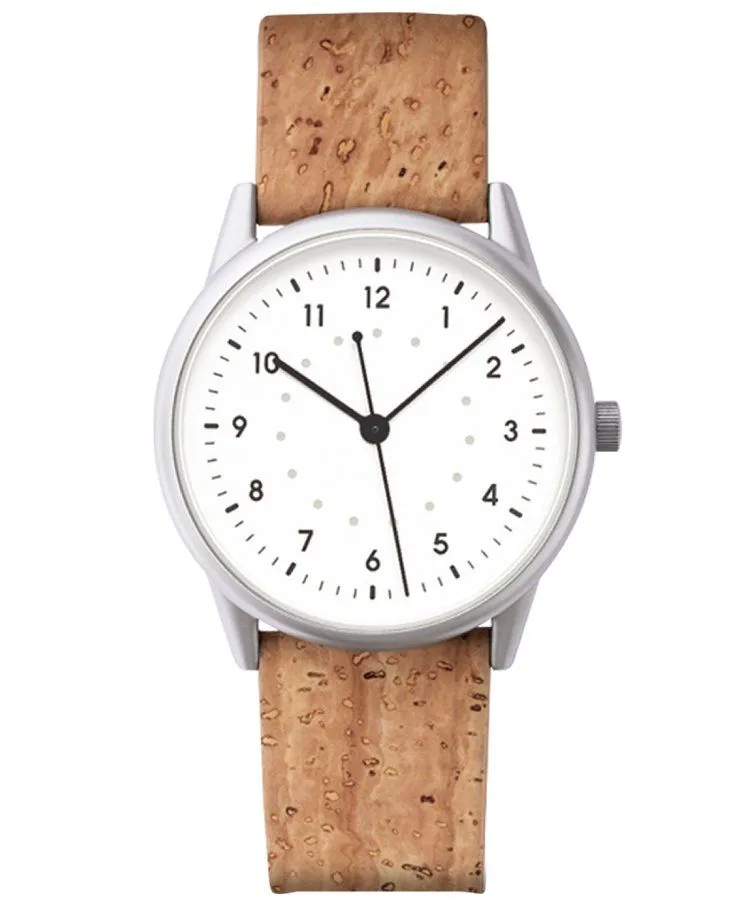 Reloj unisex Mudita Moment NR White Cork Automatic 5900316559962