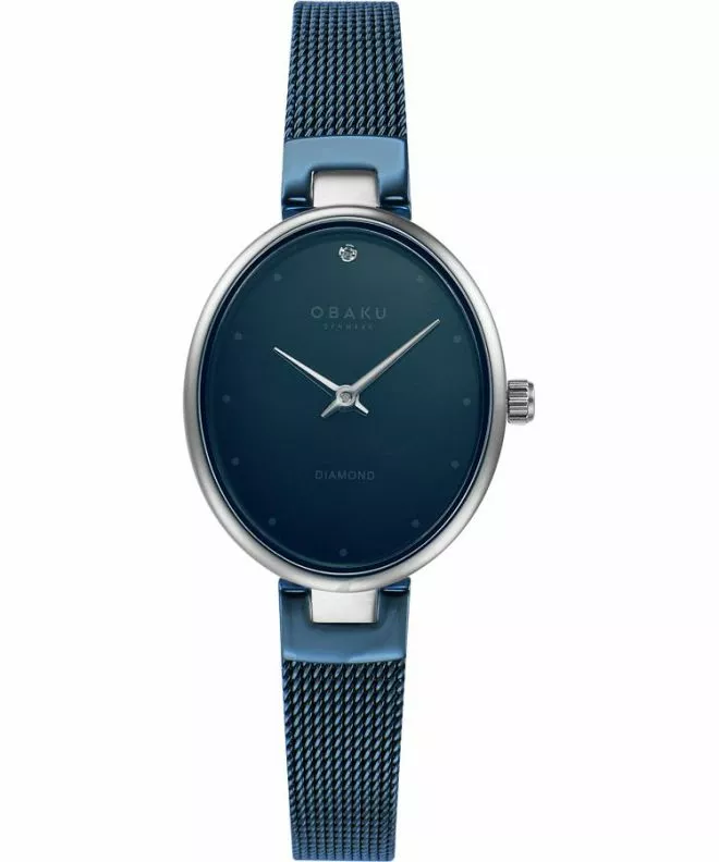 Reloj para mujeres Obaku Oval Diamond V312LXCLML