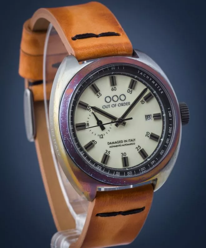 Reloj unisex Out of Order Torpedine Cream Automatic OOO.001-5.CR