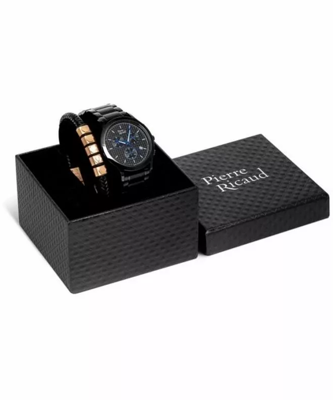 Reloj para hombres Pierre Ricaud Classic Chronograph SET P91099.B114CH619.9.BL