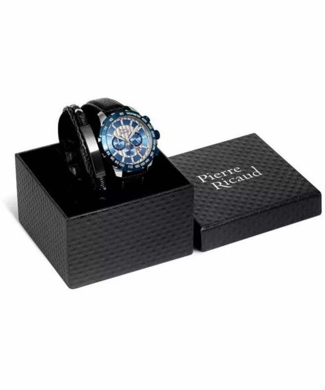 Reloj para hombres Pierre Ricaud Classic Chronograph SET P97236.L217CH629.BBL