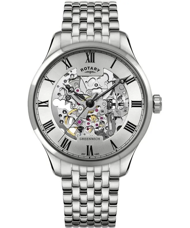 Reloj para hombres Rotary Greenwich Automatic Skeleton GB02940/06