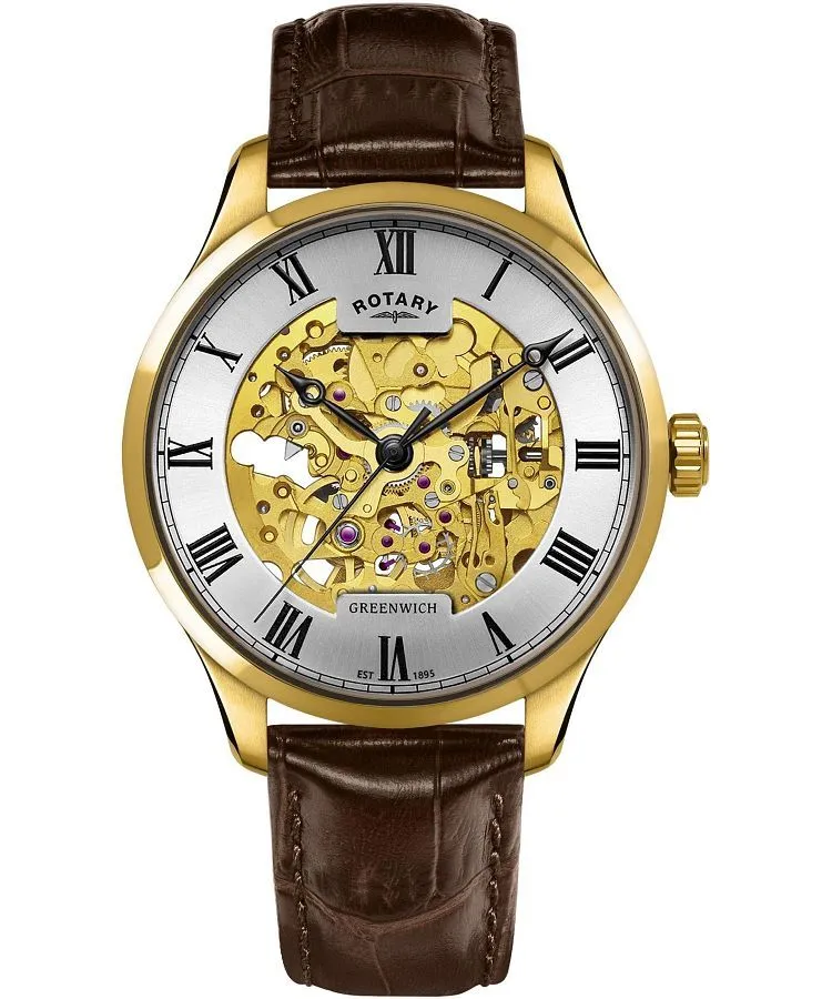 Reloj para hombres Rotary Greenwich Automatic Skeleton GS02941/03