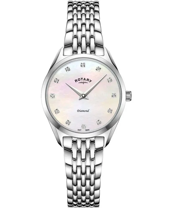 Reloj para mujeres Rotary Ultra Slim Diamond LB08010/07/D
