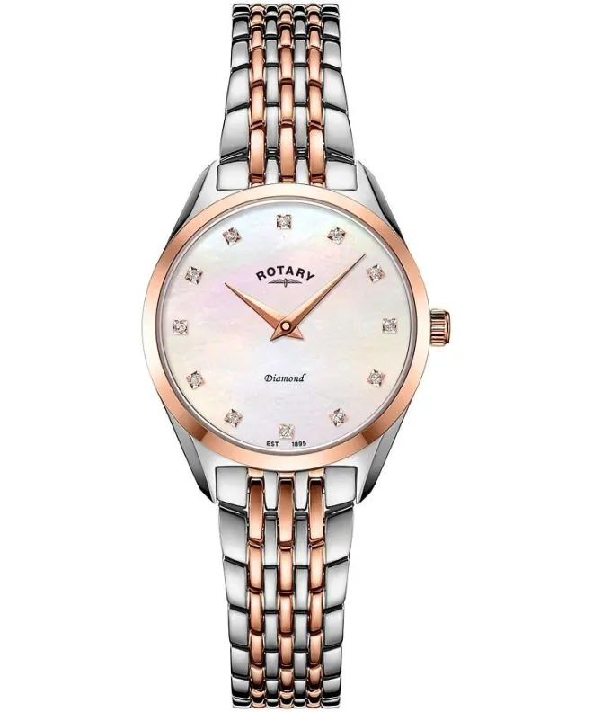 Reloj para mujeres Rotary Ultra Slim Diamond LB08012/41/D