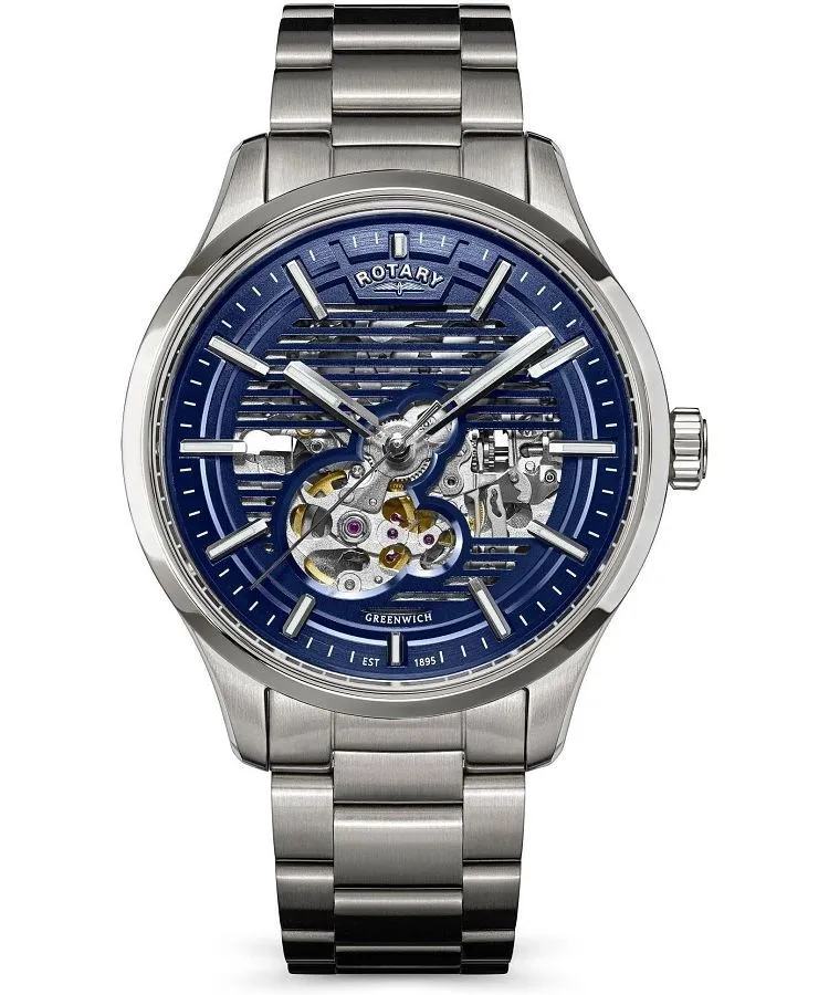 Reloj para hombres Rotary Greenwich Automatic Skeleton RGB10073/05