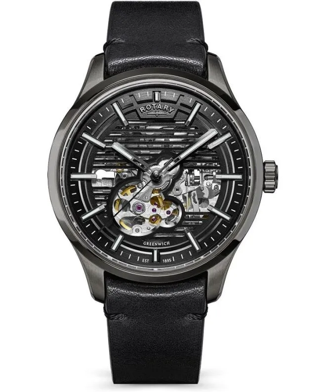 Reloj para hombres Rotary Greenwich Automatic Skeleton RGS10078/04