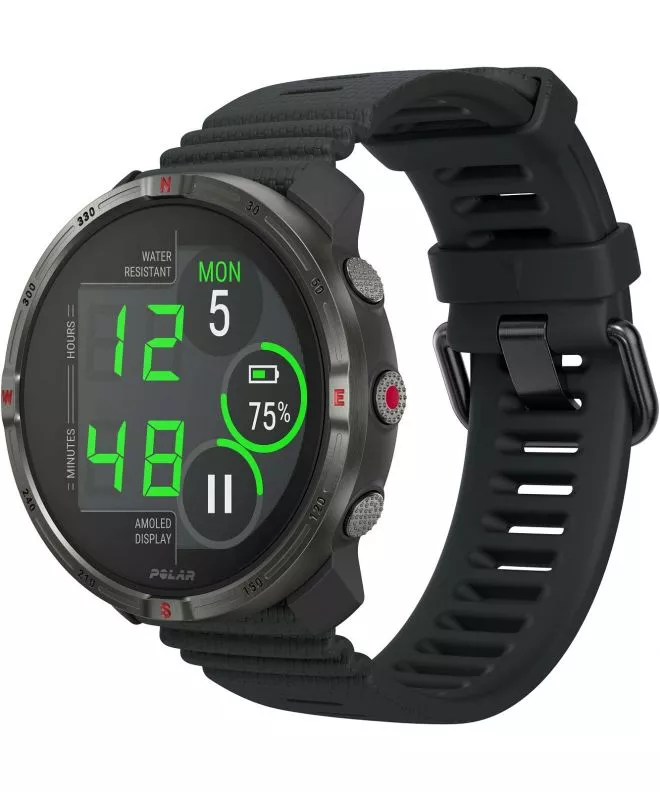 Reloj Deportivo unisex Polar Grit X2 Night Black 725882069197