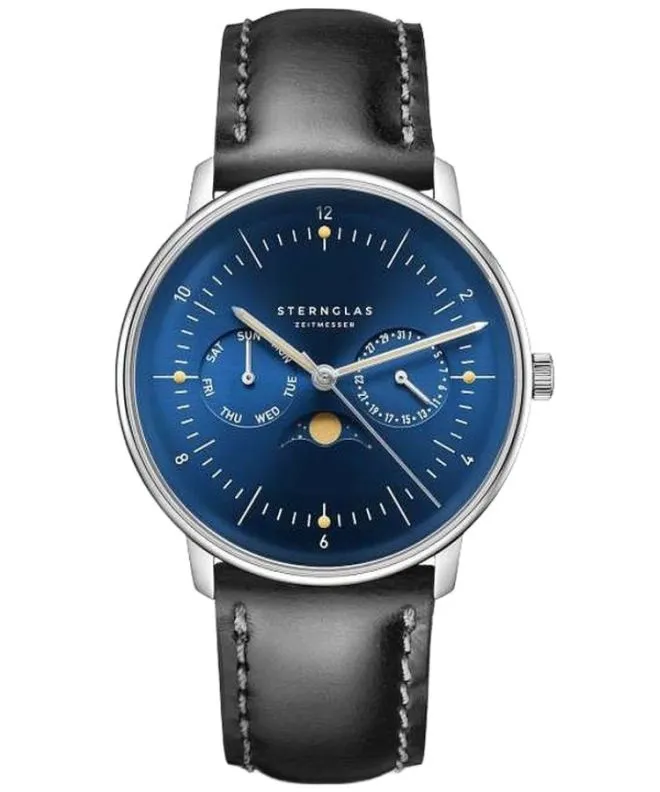 Reloj para hombres Sternglas Naos Moonphase S01-NM06-BR02
