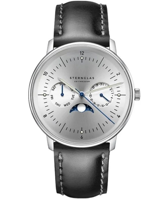 Reloj para hombres Sternglas Naos Moonphase S01-NM52-BR02
