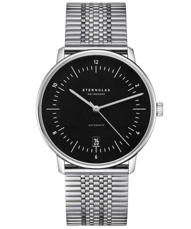 Reloj para hombres Sternglas Naos Piano Black Automatic S02-NA53-ME08