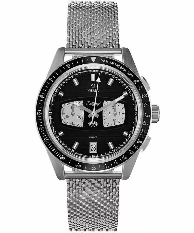 Reloj para hombres Yema Rallygraf Reverse Panda II Chronograph YMHF1584-AM